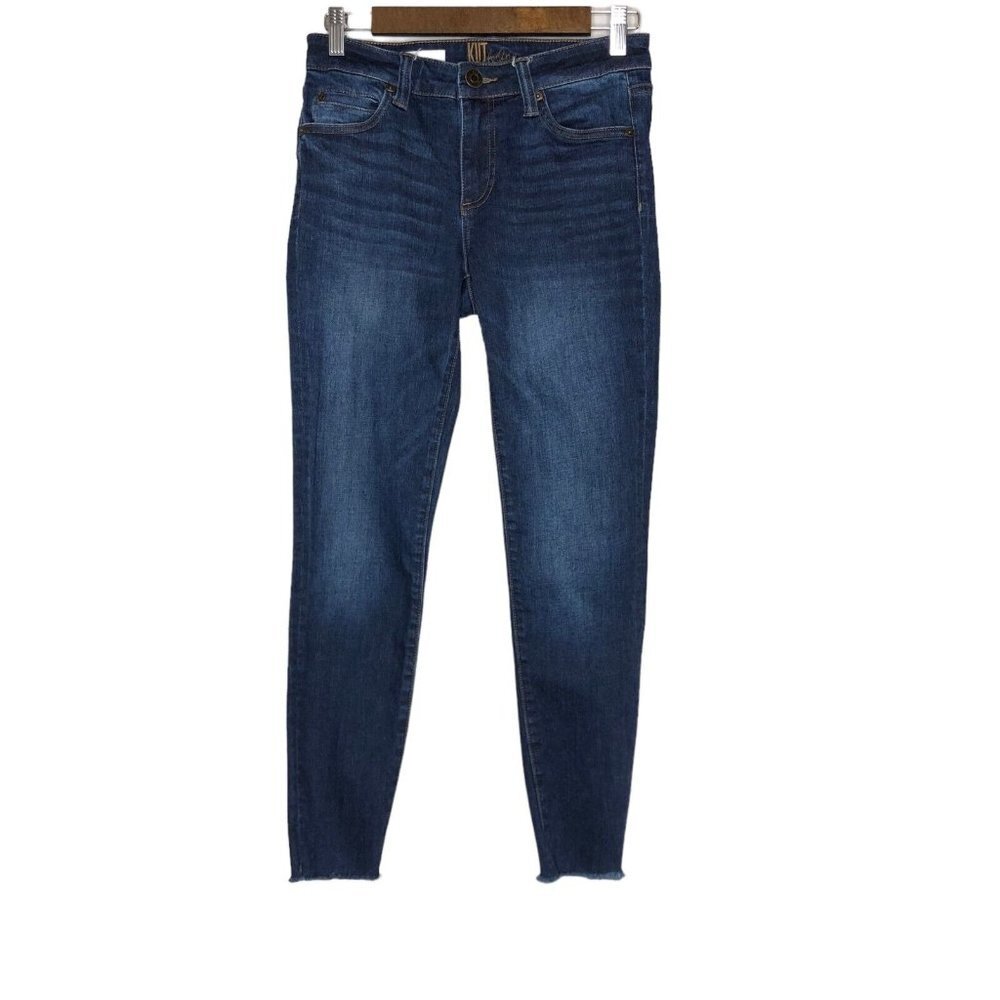 Kut from the‎ Kloth Carlo Ankle Skinny Raw Hem Jeans Size 2